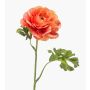 Fleur artificielle renoncule KRISTY, saumon-orange, 60cm, Ø10cm