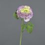 Fleur artificielle renoncule KRISTY, lilas-crème, 60cm, Ø10cm