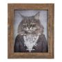 Cadre photo en bois imprimé ESKIL, marron, 25x20x2cm