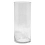 Vase d’ornement cylindrique en verre SANSA OCEAN, transparent, 35cm, Ø15cm