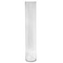 Vase cylindrique en verre SANSA OCEAN, transparent, 80cm, Ø14,9cm