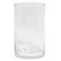 Vase d’ornement cylindrique en verre SANSA OCEAN, transparent, 30cm, Ø20cm