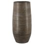 Grand vase en céramique VINKAS à motif veiné, blanc, 70cm, Ø32cm