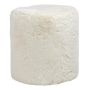 Tabouret Teddy MILLE, lisse, blanc, 45cm, Ø40cm
