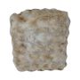 Tabouret Teddy SVAVA, effet bulles, beige-marron, 40x40x45cm