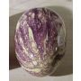 Œuf décoratif DUKI, avec fil de suspension, violet, 12cm