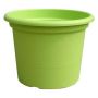 Pot à plantes rond URMINA en plastique, avec des trous, vert pomme, 23cm, Ø30cm
