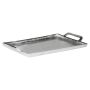 Plateau de service GORM avec poignées, aluminium, argent, 40x27cm