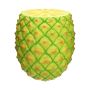 Table de rangement MOLANI en forme d'ananas, jaune-vert-orange-blanc, 43cm, Ø41cm