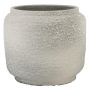 Pot en céramique LANTRA, moucheté, aspect ciment, gris, 27 cm, Ø 29 cm