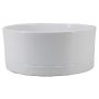 Bac à plantes LUXAM, céramique, blanc, 10,5cm, Ø22,5cm
