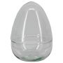 Cloche en verre SENUEL, recyclée, transparente, 21,5cm, Ø15,8cm