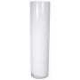 Vase cylindrique en verre SANSA OCEAN, blanc, 60cm, Ø15cm