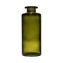 Vase en verre EMANUELA, aspect veiné, vert olive-transparent, 13cm, Ø5,4cm