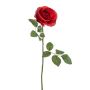 Rose artificielle BRUNETTE, rouge, 70 cm, Ø 11 cm