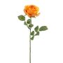 Rose artificielle BRUNETTE, orange, 70 cm, Ø 11 cm