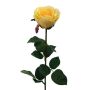 Fleur artificielle Rose NORLAN, jaune clair, 70cm