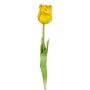 Fleur décorative Tulipe perroquet DOVLE, jaune, 45cm