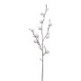 Branche artificielle de coton GRIFON avec des fruits, blanc, 90cm