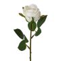 Fleur en plastique Rose EMBERY, blanc, 45cm