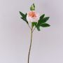 Pivoine synthétique FYRFAR, semi-ouverte, rose clair, 60cm