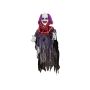 Clown monstre d'Halloween RAMMBIAS avec fonction sonore et de mouvement, LED, 60x30x120cm