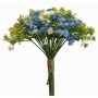 Bouquet de gypsophile artificiel LITAGO, vert-bleu-crème, 23 cm