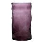 Vase décoratif en verre WELVIN à motif losange, violet, 25cm, Ø14cm