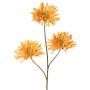 Branche artificielle de chrysanthème LASDIM, jaune ocre, 75 cm, Ø 11 cm