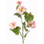 Rameau décoratif d'hibiscus TELSIMA avec fleurs, rose clair, 80cm