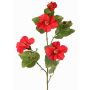 Rameau décoratif d'hibiscus TELSIMA avec fleurs, rouge, 80cm
