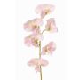 Fleur synthétique Lathyrus WAHNY, rose clair-vert-blanc, 45cm, Ø5,5cm
