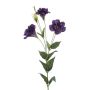 Fleur synthétique Lisianthus IRONA, violet foncé, 80cm