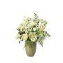 Bouquet de fleurs artificielles FEME, blanc, 70cm, Ø45cm