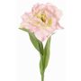 Tulipe artificielle « Perroquet » STEFANIE, rose clair-jaune, 65 cm, Ø 14 cm
