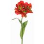 Tulipe artificielle « Perroquet » STEFANIE, rouge-vert, 65 cm, Ø 14 cm