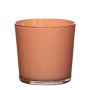 Cache-pot en verre pêche ALENA, 11cm, Ø11,5cm