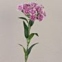 Œillet de poète artificiel SUSILAWA, violet-blanc, 55cm