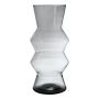 Vase ERCELINA en verre recyclé, transparent, 27cm, Ø13cm