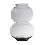 Vase boule en verre HERIBETO, recyclé, transparent, 25cm, Ø16cm