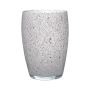 Vase rond en verre HENRY, granit-gris, 20cm, Ø14cm