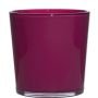 Cache-pot en verre ALENA, magenta, 19cm, Ø19cm