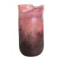 Vase en verre PEPA, ouverture pliée, multi fuchsia-transparent, 41,5cm, Ø20cm