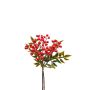 Fausse branche de sorbier des oiseaux ELNATAN, botte, fruits, rouge, 30cm