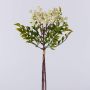 Fausse branche de sorbier des oiseaux ELNATAN, botte, fruits, crème-blanc, 30cm
