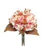Faux bouquet d'hortensias NAGOLD, gypsophile, astilbe, aspect sec, rose-jaune-orange, 35cm