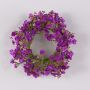 Couronne de gypsophile décorative LITAGO, violet, Ø20cm