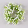 Couronne de gypsophile décorative LITAGO, blanc, Ø20cm