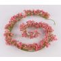 Guirlande artificielle Gypsophile LITAGO, rose-fuchsia, 180cm