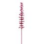 Branche d'eucalyptus en plastique GLAUCO aspect verre, 12 pièces, rouge bordeaux, 80 cm